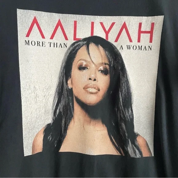 FRCHS Aaliyah More Than A Woman Graphic Tee M Black - Picture 4 of 8